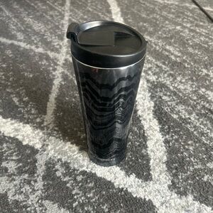 Black Starbucks Patterned Tumbler